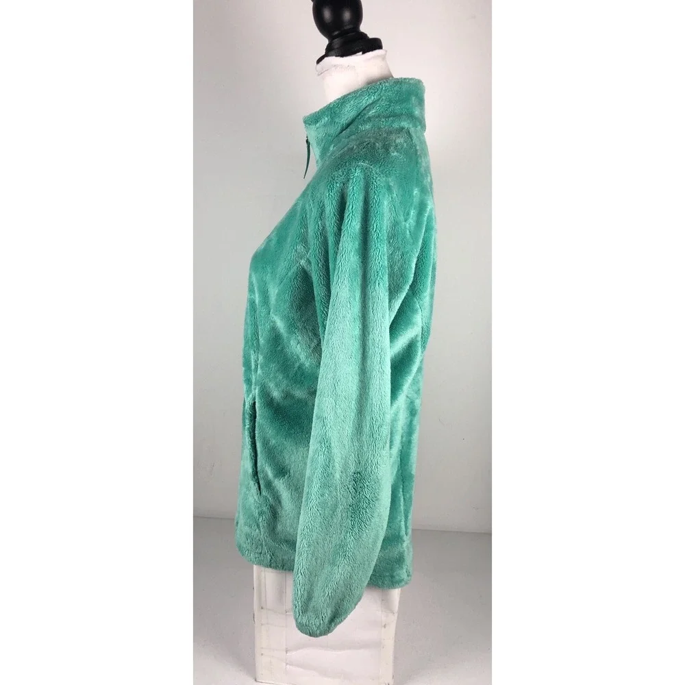 The North Face Girls XL Osalita Jacket Green Fleece Soft Cozy